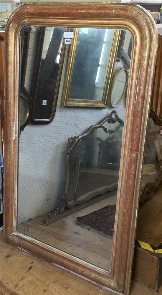 Large Gilt 19C wall mirror